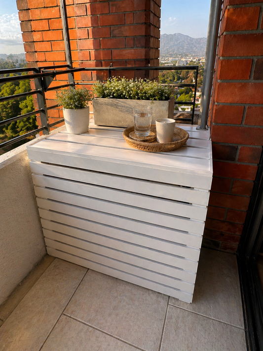 Mueble Cubre Motor A/C - Color Blanco