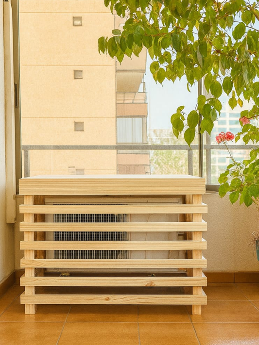 Mueble Cubre Motor A/C - Color Camel