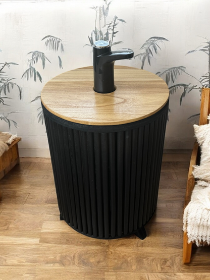 Mueble para Bidón Negro tapa Camel