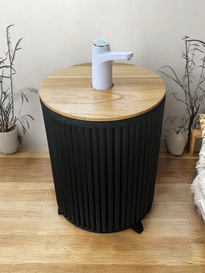 Mueble para Bidón Negro tapa Camel