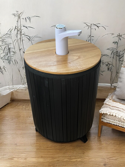 Mueble para Bidón Negro tapa Camel